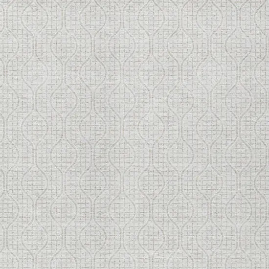 Ivory And Beige Geometric Washable Indoor Outdoor Area Rug Photo 5