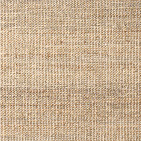 Ivory And Beige Hand Woven Square Rug Photo 5