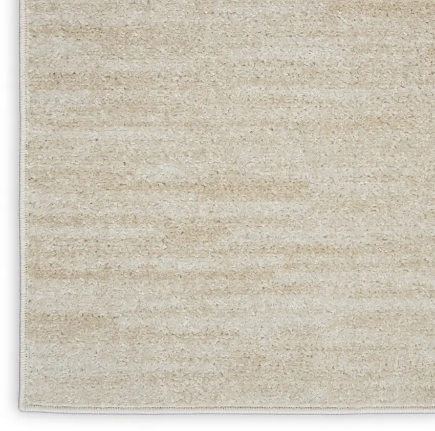 Beige And Ivory Indoor Outdoor Area Rug Photo 9