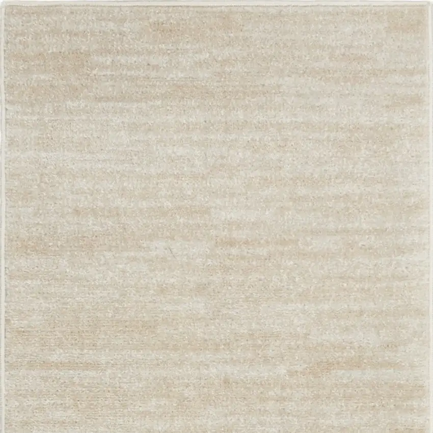 Ivory And Beige Non Skid Indoor Outdoor Runner Rug Photo 6