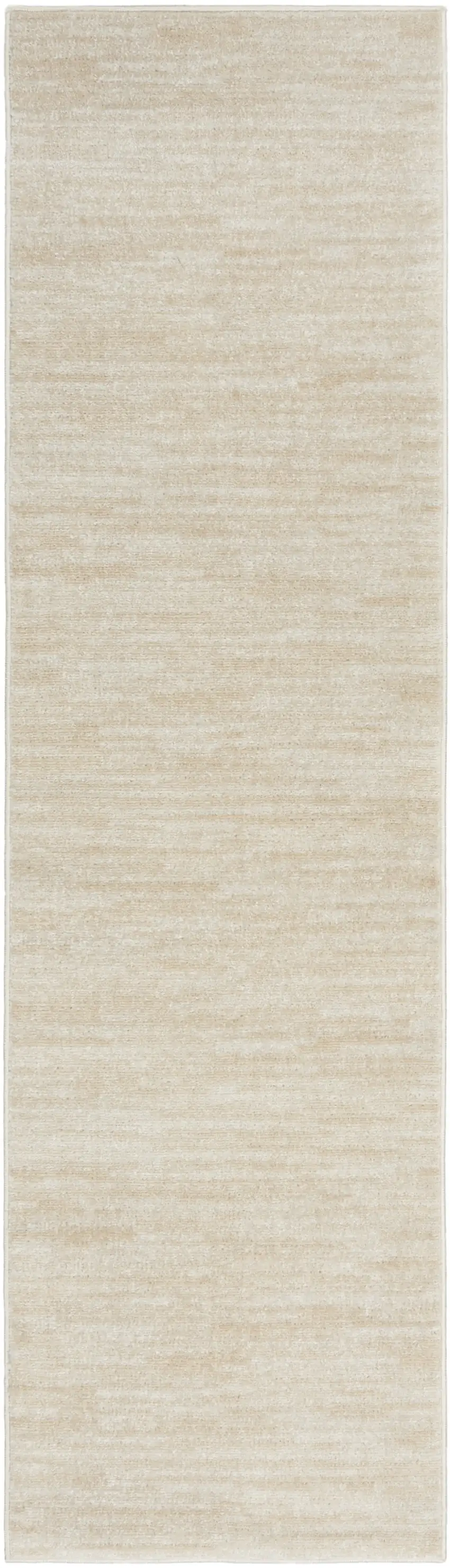 Ivory And Beige Non Skid Indoor Outdoor Runner Rug Photo 1