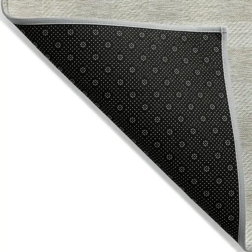 Ivory And Beige Plaid Washable Indoor Outdoor Area Rug Photo 4