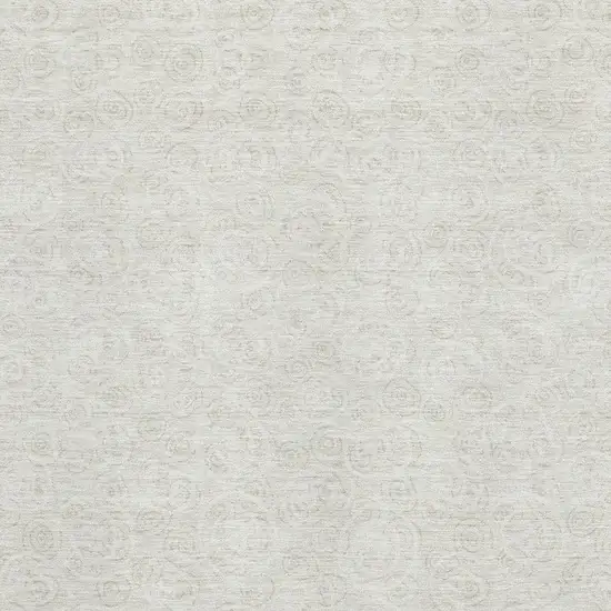 Ivory And Beige Polka Dot Washable Area Rug With UV Protection Photo 3