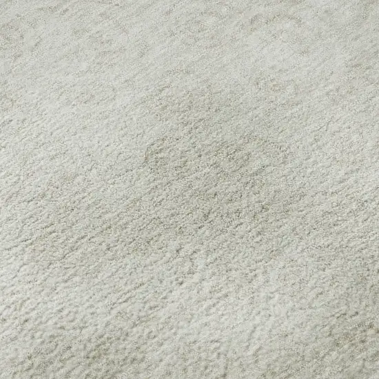 Ivory And Beige Polka Dot Washable Area Rug With UV Protection Photo 9