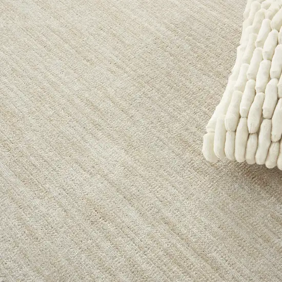 Ivory And Beige Round Non Skid Indoor Outdoor Area Rug Photo 5
