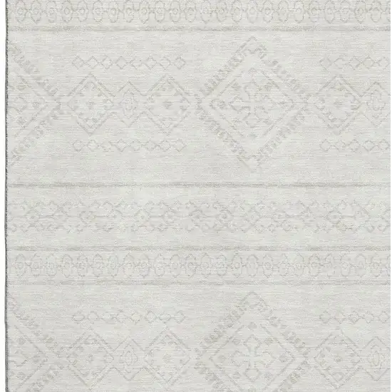 Ivory And Beige Southwestern Washable Area Rug With UV Protection Photo 3