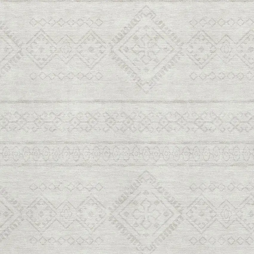 Ivory And Beige Southwestern Washable Area Rug With UV Protection Photo 3