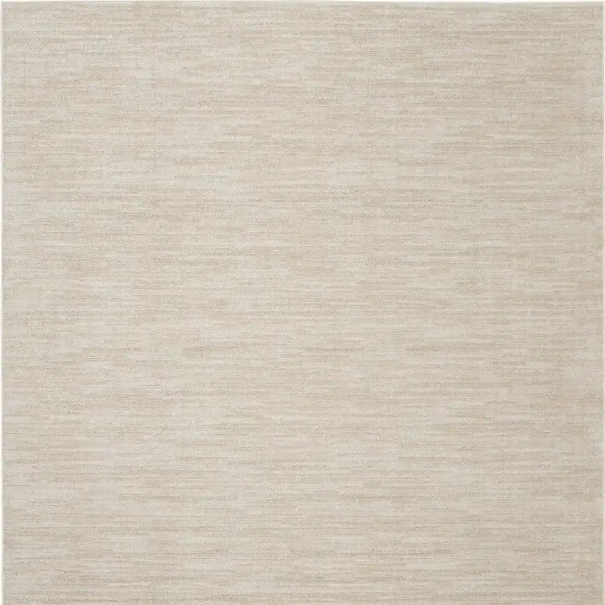 Beige And Ivory Square Indoor Outdoor Area Rug Photo 5