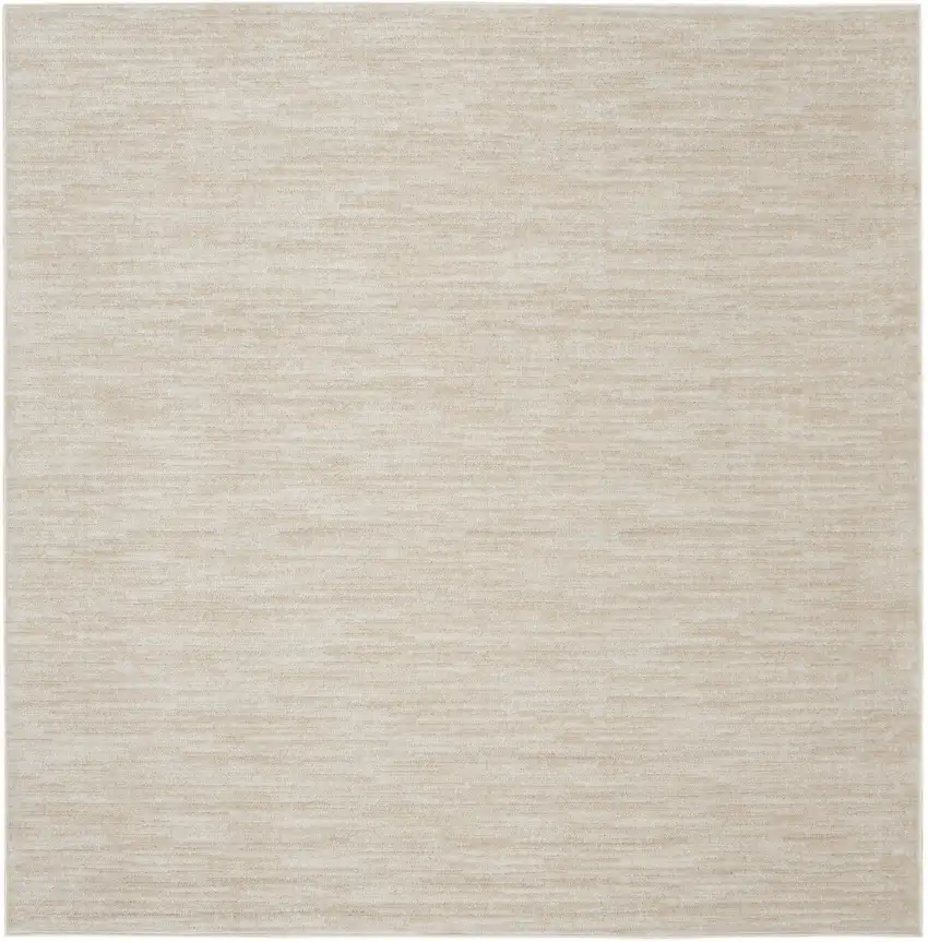 Beige And Ivory Square Indoor Outdoor Area Rug Photo 2