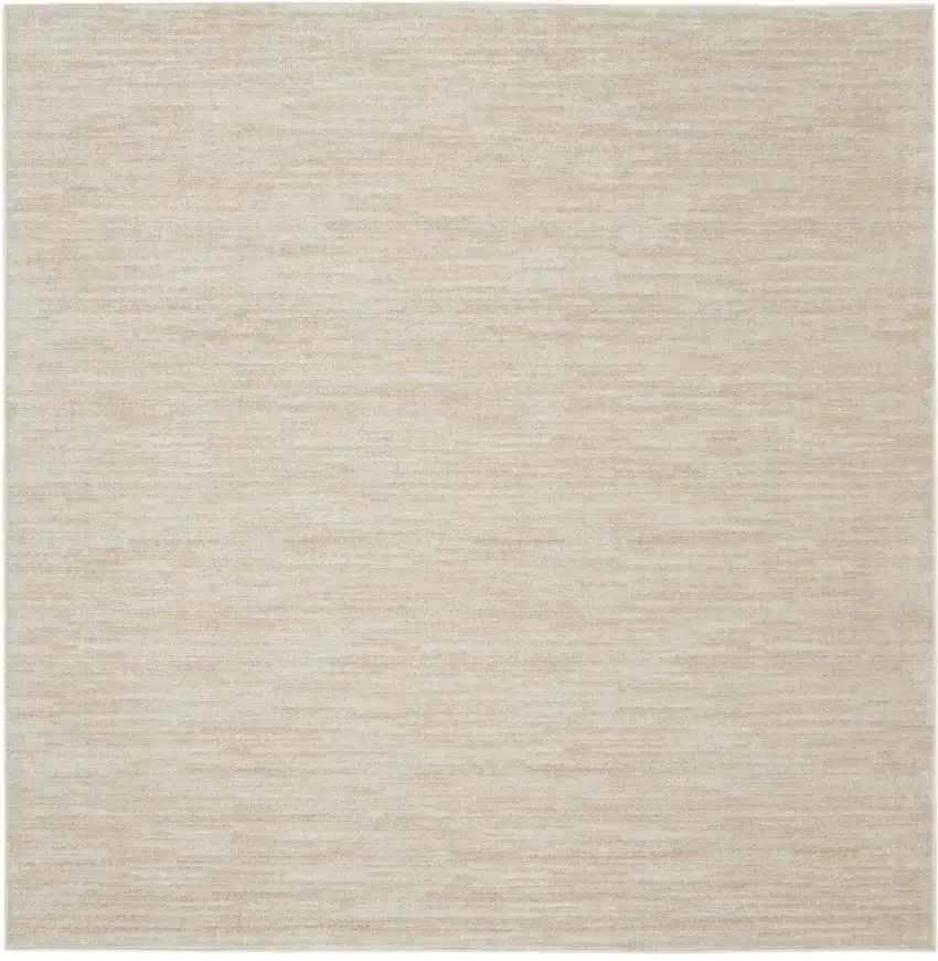 Ivory And Beige Square Non Skid Indoor Outdoor Area Rug Photo 2