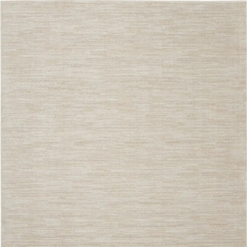 Ivory And Beige Square Non Skid Indoor Outdoor Area Rug Photo 4