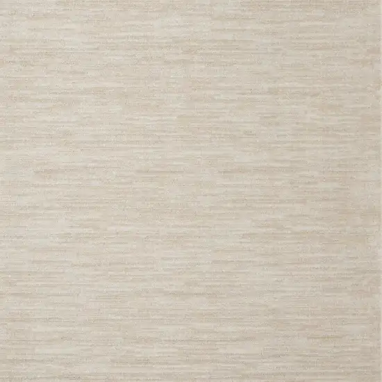 Beige And Ivory Square Indoor Outdoor Area Rug Photo 4