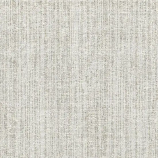 Ivory And Beige Striped Washable Area Rug With UV Protection Photo 5