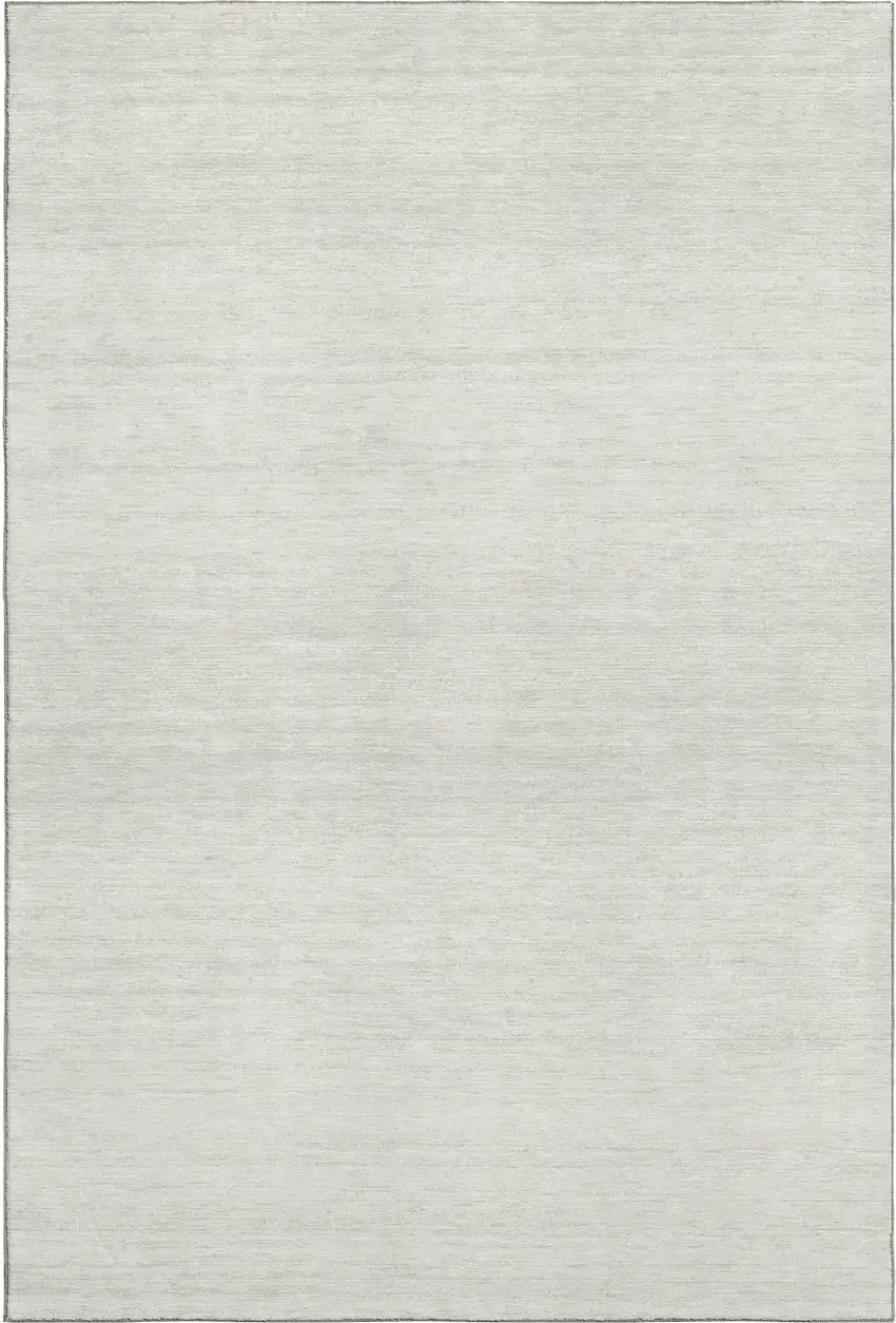 Ivory And Beige Striped Washable Area Rug With UV Protection Photo 7