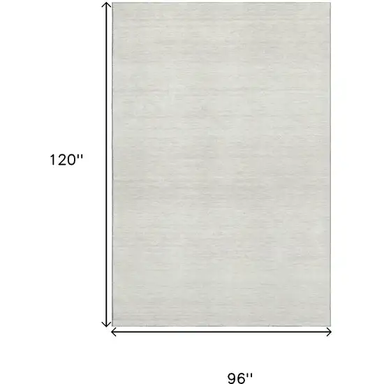 Ivory And Beige Striped Washable Area Rug With UV Protection Photo 3