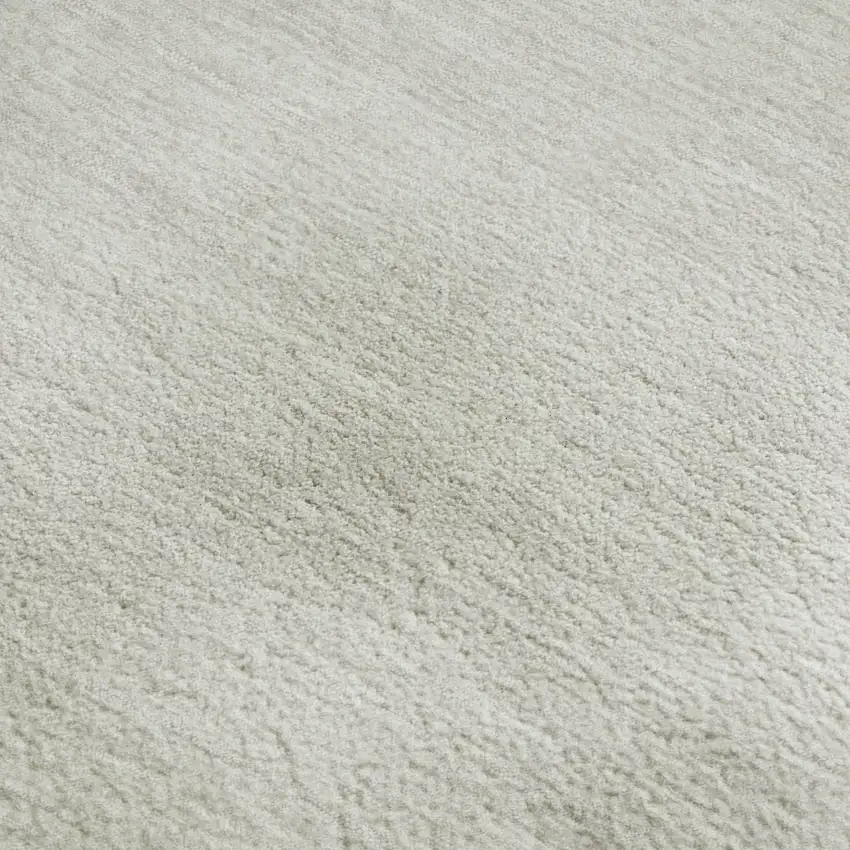 Ivory And Beige Striped Washable Area Rug With UV Protection Photo 4