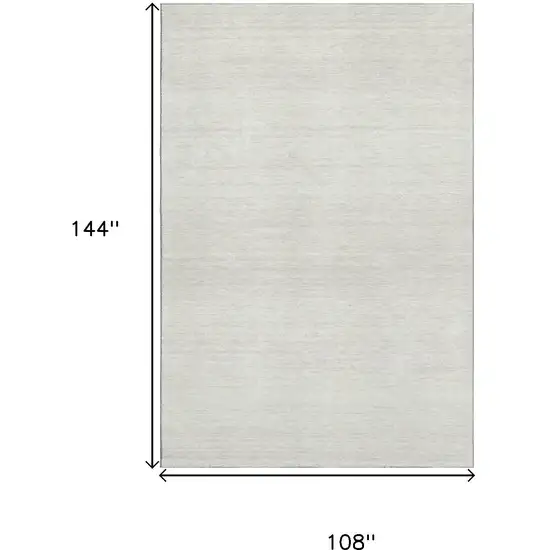 Ivory And Beige Striped Washable Area Rug With UV Protection Photo 3