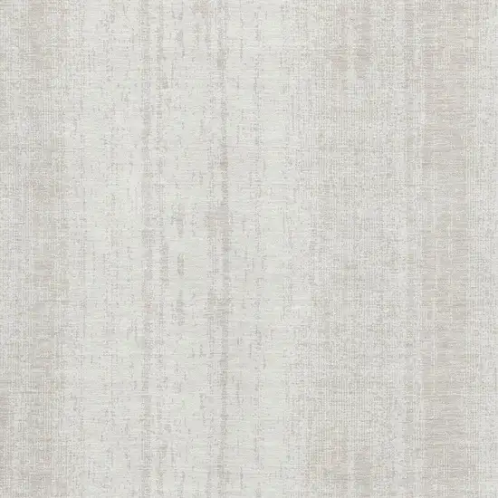 Ivory And Beige Striped Washable Area Rug With UV Protection Photo 4