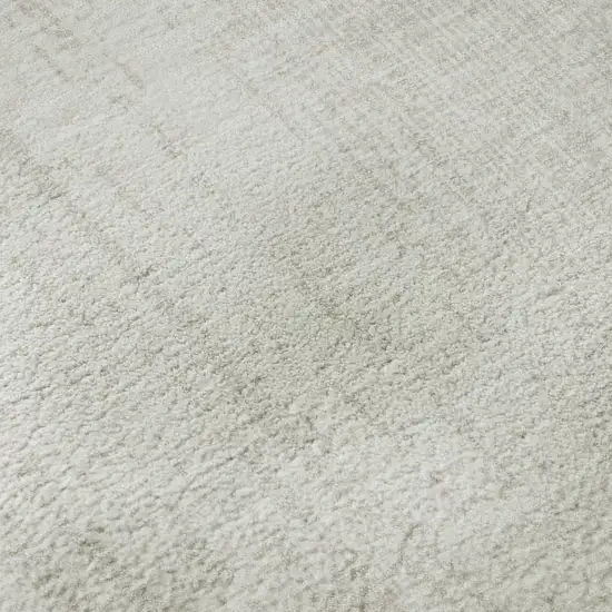 Ivory And Beige Striped Washable Area Rug With UV Protection Photo 7