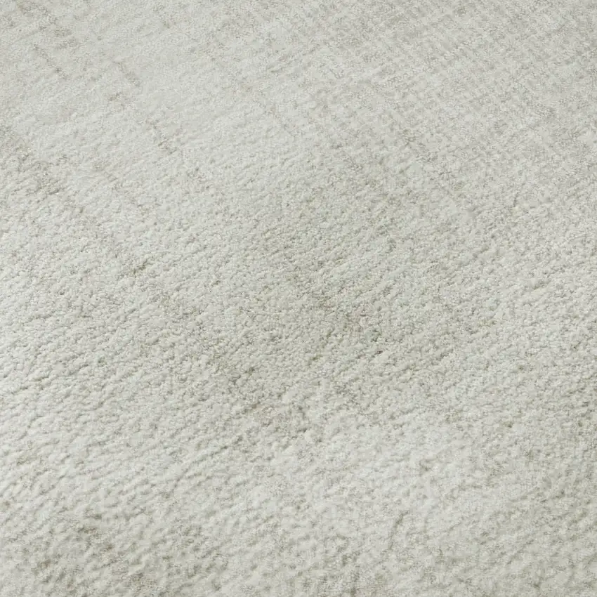 Ivory And Beige Striped Washable Area Rug With UV Protection Photo 7