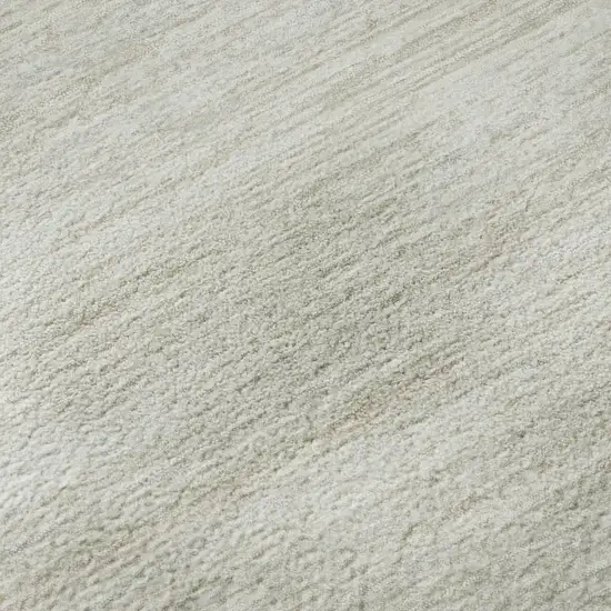 Ivory And Beige Striped Washable Area Rug With UV Protection Photo 1