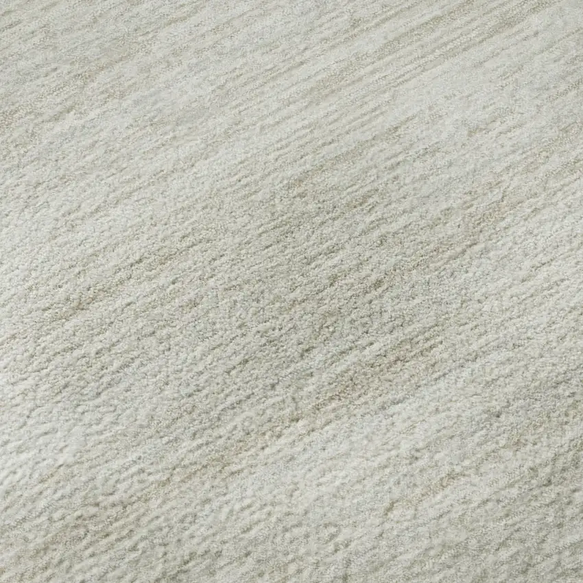 Ivory And Beige Striped Washable Area Rug With UV Protection Photo 1