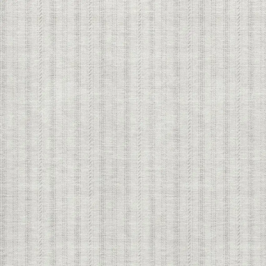 Ivory And Beige Striped Washable Area Rug With UV Protection Photo 4