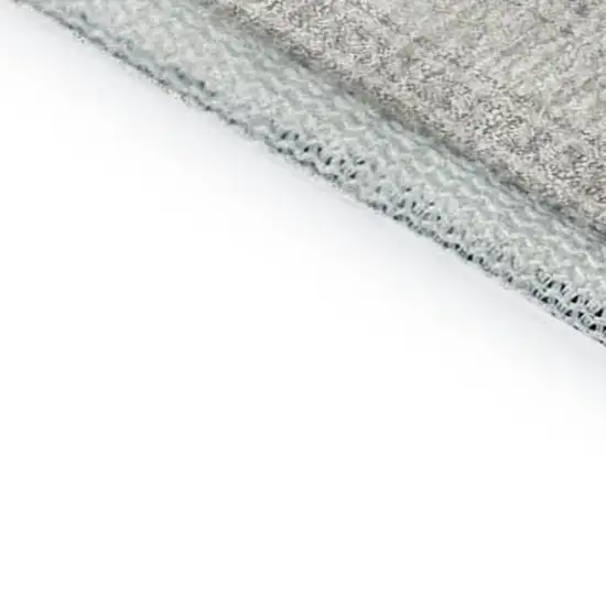 Ivory And Beige Striped Washable Area Rug With UV Protection Photo 6