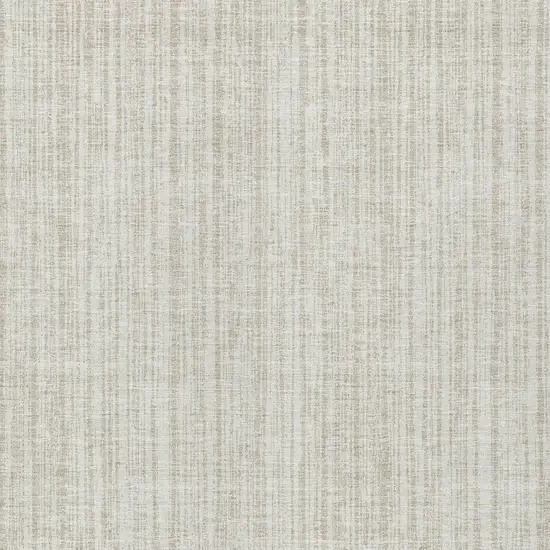 Ivory And Beige Striped Washable Indoor Outdoor Area Rug Photo 4