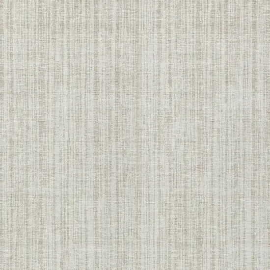 Ivory And Beige Striped Washable Indoor Outdoor Area Rug Photo 6