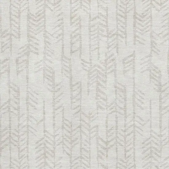 Ivory And Beige Tribal Washable Area Rug With UV Protection Photo 3