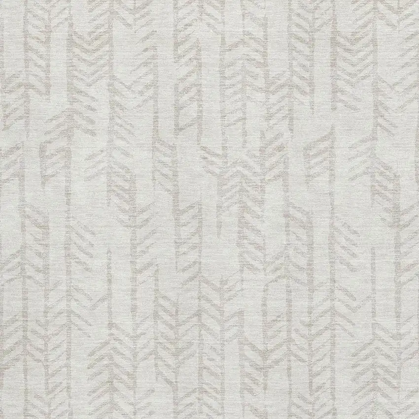 Ivory And Beige Tribal Washable Area Rug With UV Protection Photo 3