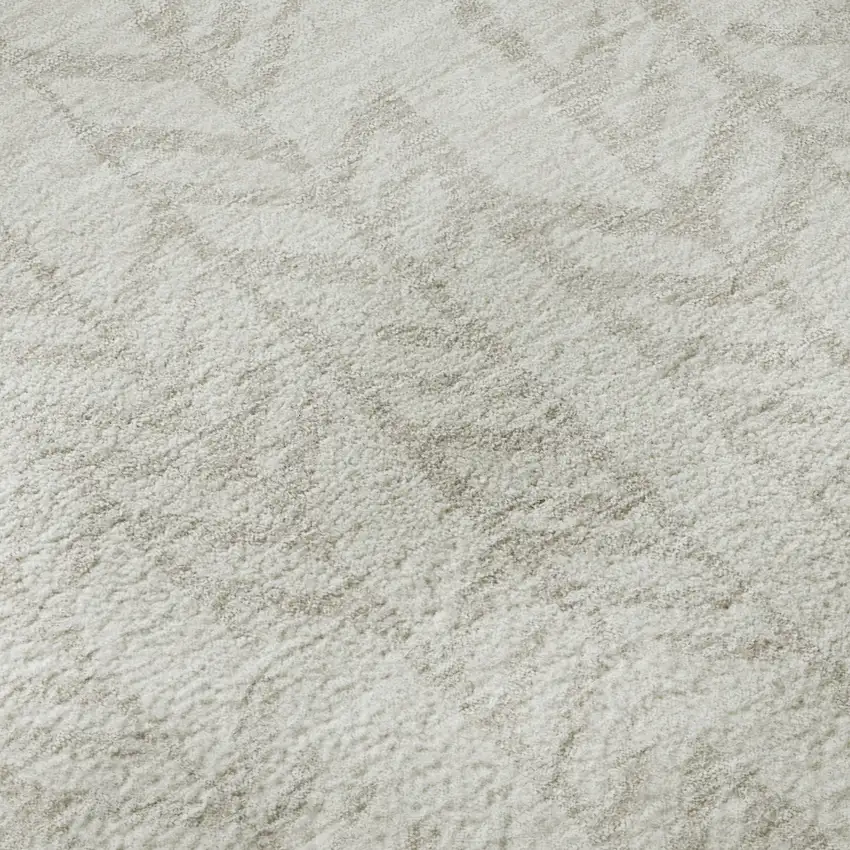 Ivory And Beige Tribal Washable Area Rug With UV Protection Photo 9