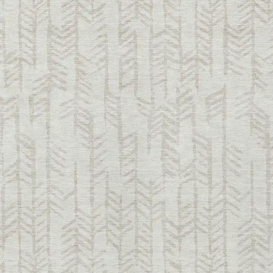 Ivory And Beige Tribal Washable Indoor Outdoor Area Rug Photo 6