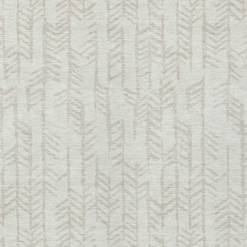 Ivory And Beige Tribal Washable Indoor Outdoor Area Rug Photo 6