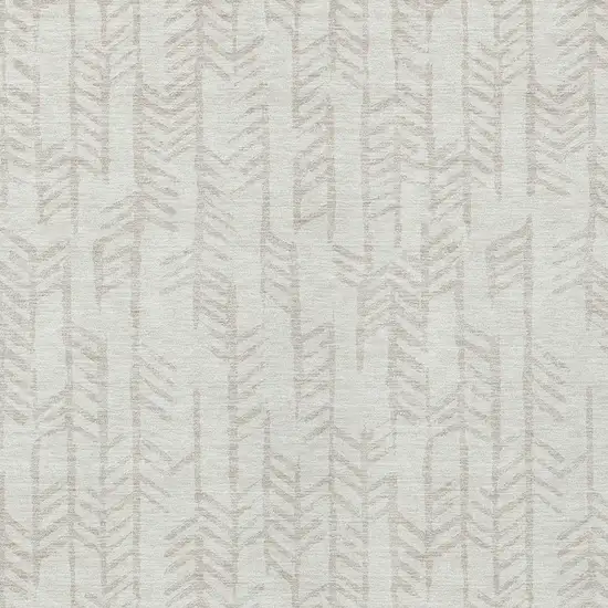 Ivory And Beige Tribal Washable Indoor Outdoor Area Rug Photo 6