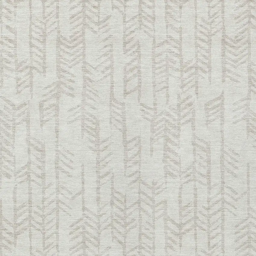 Ivory And Beige Tribal Washable Indoor Outdoor Area Rug Photo 6