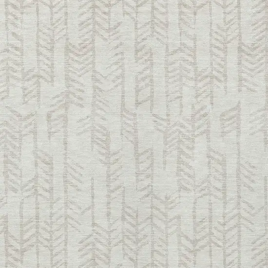 Ivory And Beige Tribal Washable Indoor Outdoor Area Rug Photo 6