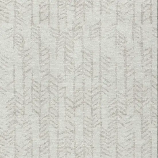 Ivory And Beige Tribal Washable Indoor Outdoor Area Rug Photo 6