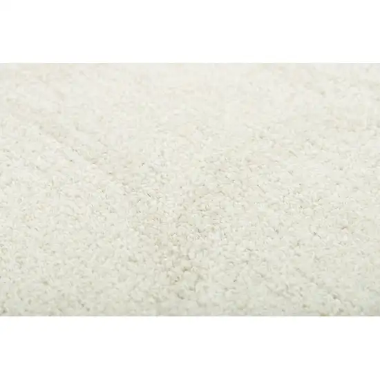 Ivory And Beige Wool Geometric Hand Tufted Area Rug Photo 3