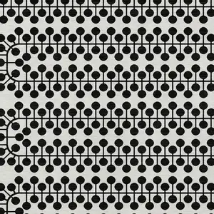Photo of Ivory And Black Geometric Washable Indoor Outdoor Area Rug