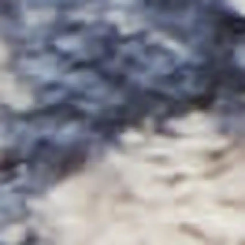 Ivory And Blue Abstract Area Rug Photo 2