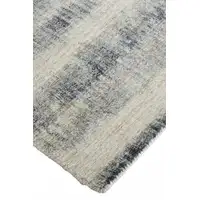 Photo of Ivory And Blue Abstract Hand Woven Area Rug