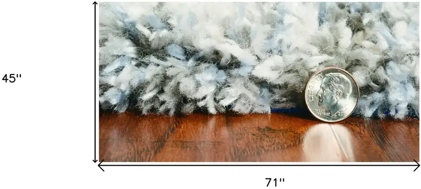 Ivory And Blue Area Rug Photo 7