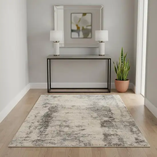 Ivory And Blue Area Rug Photo 1