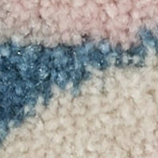 Ivory And Blue Floral Area Rug Photo 6