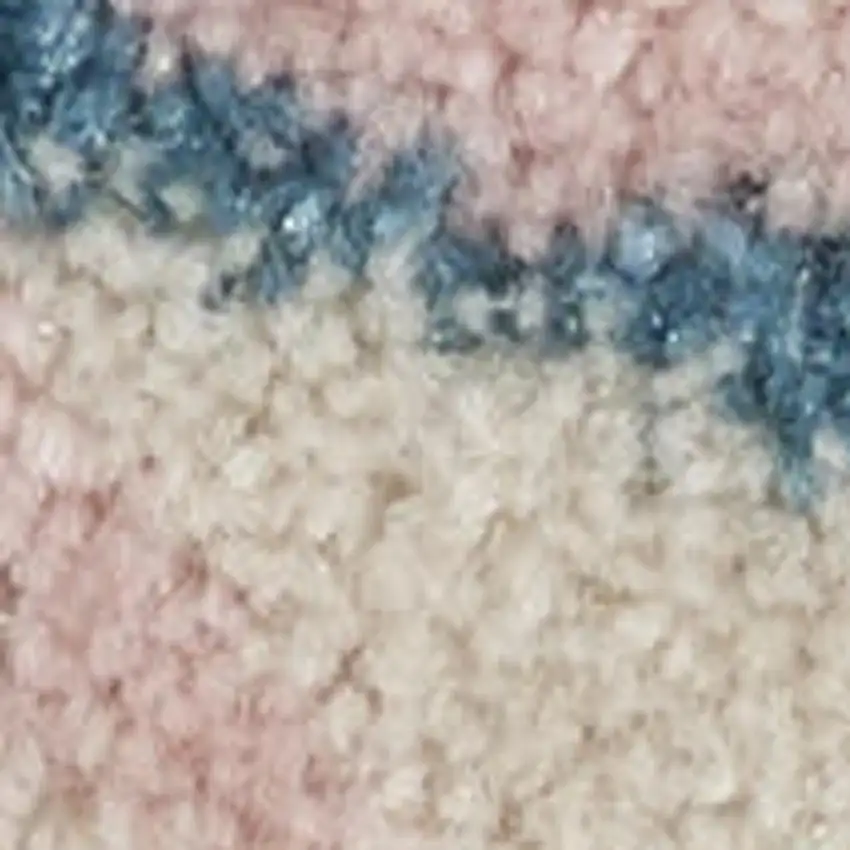 Ivory And Blue Floral Area Rug Photo 3