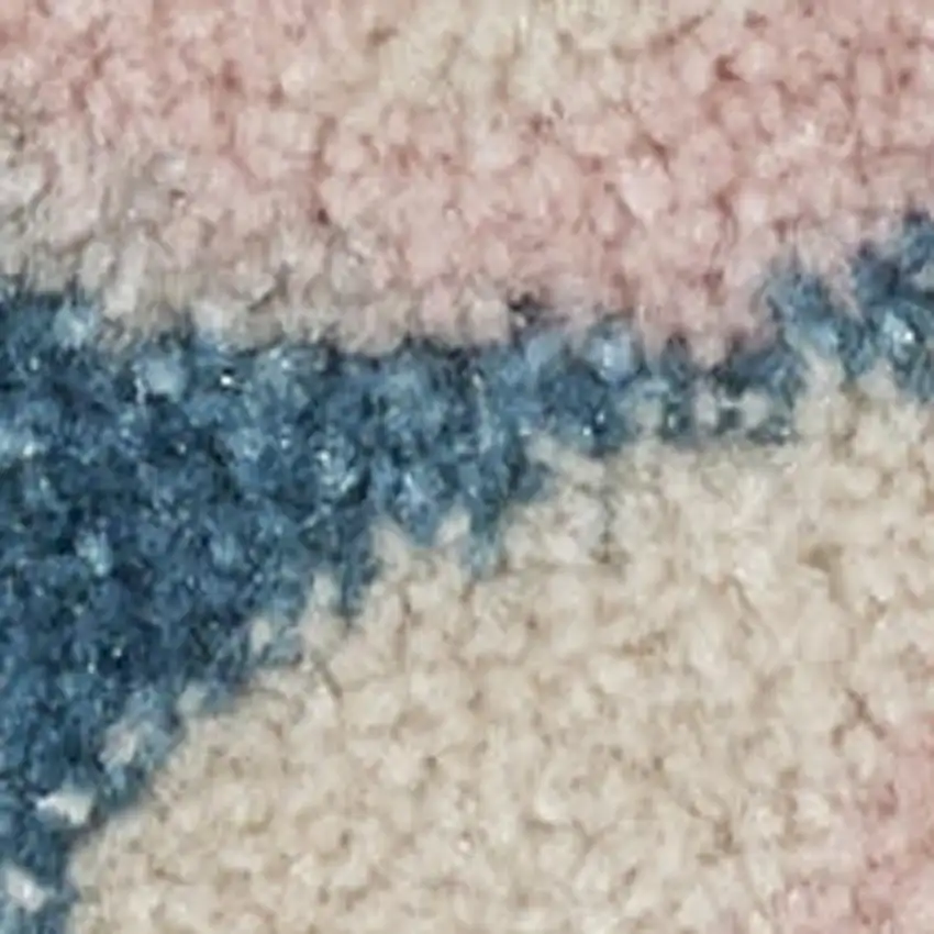 Ivory And Blue Floral Area Rug Photo 6