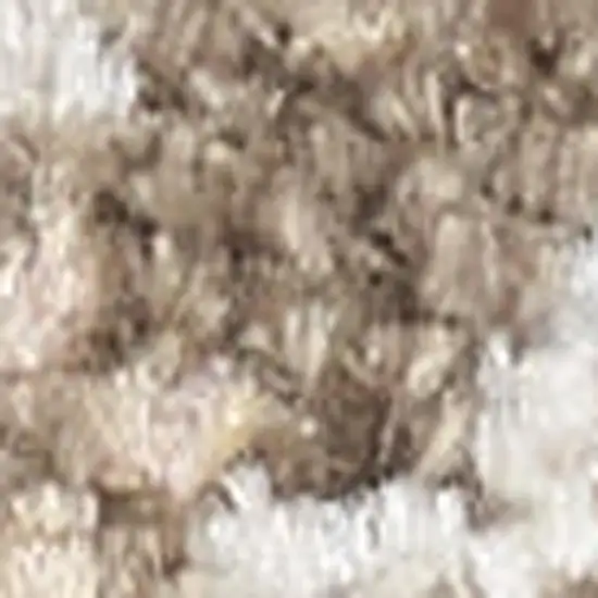 Ivory And Blue Geometric Area Rug Photo 2