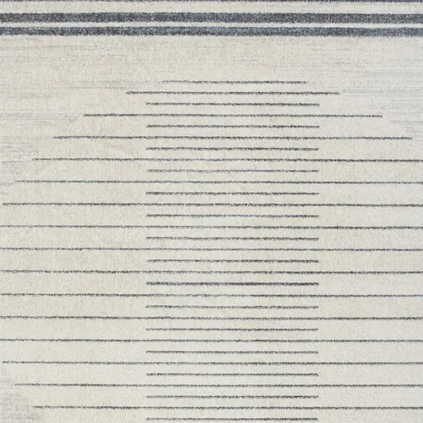 Ivory And Blue Geometric Washable Area Rug Photo 3